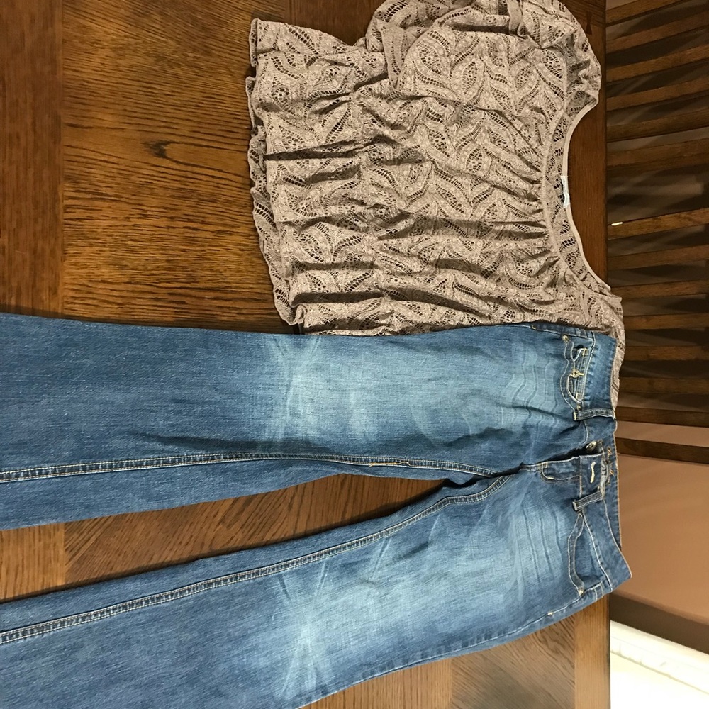 GUESS JEANS and a Charlotte Russe shirt